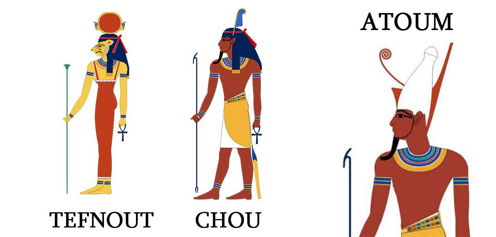Le Mythe D’Osiris : Atoum - Shou -Tefnout